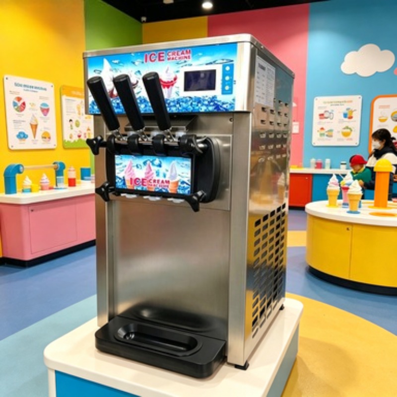 Soft Serve Ice Cream Machine - Floor Standing Ice Cream Maker 5