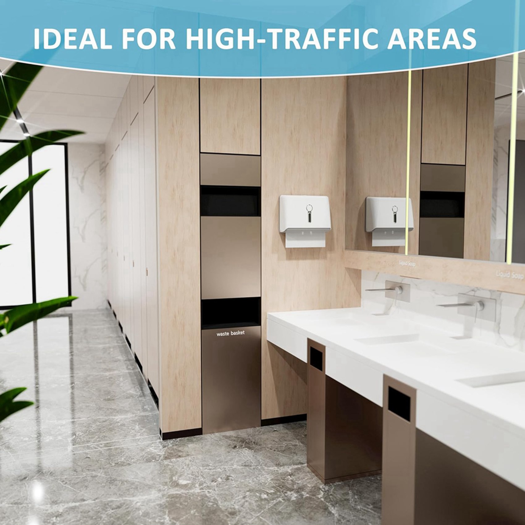 Commercial Kitchen Installation - ABUL-2X Commercial Paper Towel Dispenser Wall