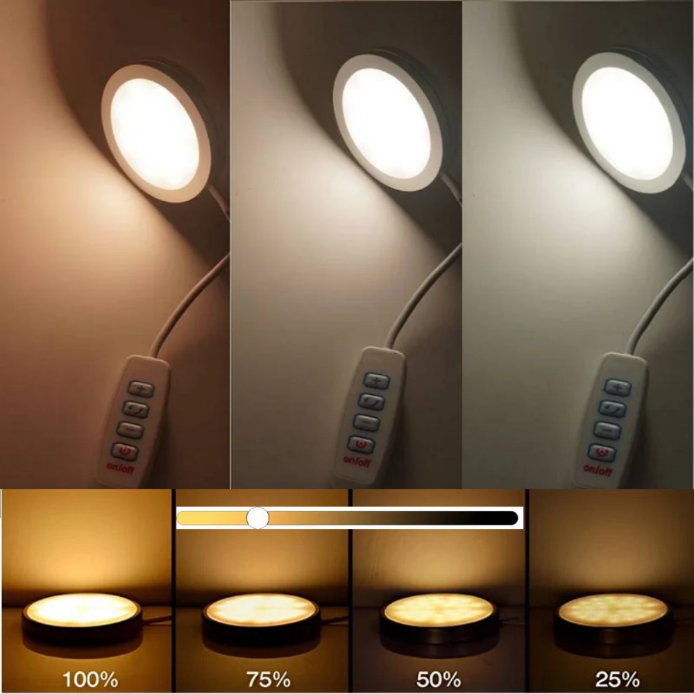 3 Colors Adjustable USB Puck L - đánh giá và giá Commercial Kitchen Lights