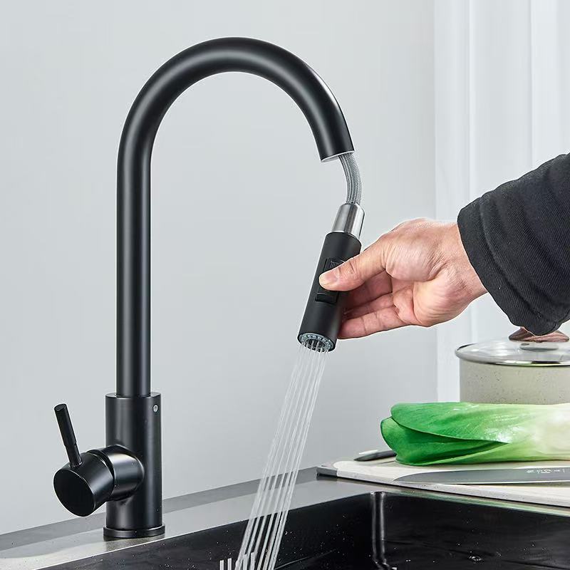 Black Silver Kitchen Faucet, D - đánh giá và giá Commercial Kitchen Mixer Tap
