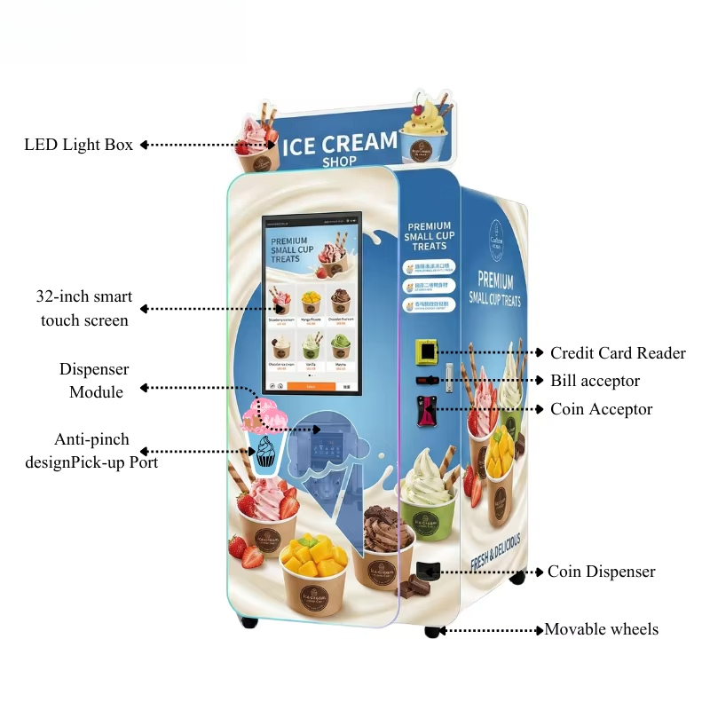 Customized Soft Ice Cream Vend - đánh giá và giá Soft Serve Ice Cream Machine