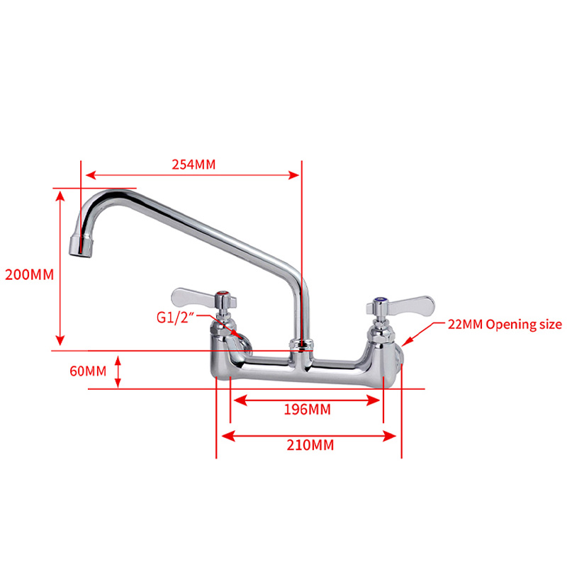Commercial Kitchen Dual Hand 3 - đánh giá và giá Commercial Kitchen Mixer Tap