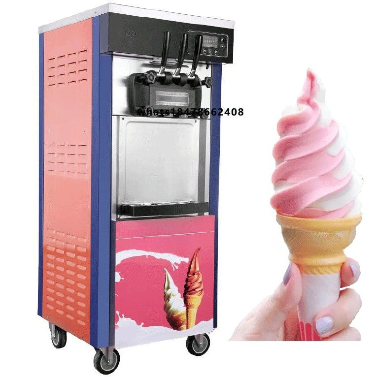 Fully Automatic 20~28L/h Soft  - đánh giá và giá Soft Serve Ice Cream Machine