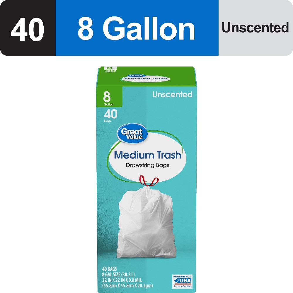 Drawstring Trash Bags 8 Gallon - đánh giá và giá Commercial Kitchen Garbage Disposal